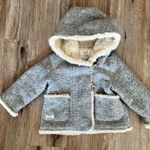 Baby girl Zara Sherpa winter jacket 12-18 months